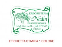 Etichette adesive per erboristeria, cosmetica, cosmesi (mm 45X33)  (cod.1M )